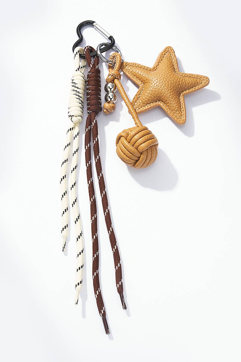Schlüsselanhänger und Taschenanhänger Stern