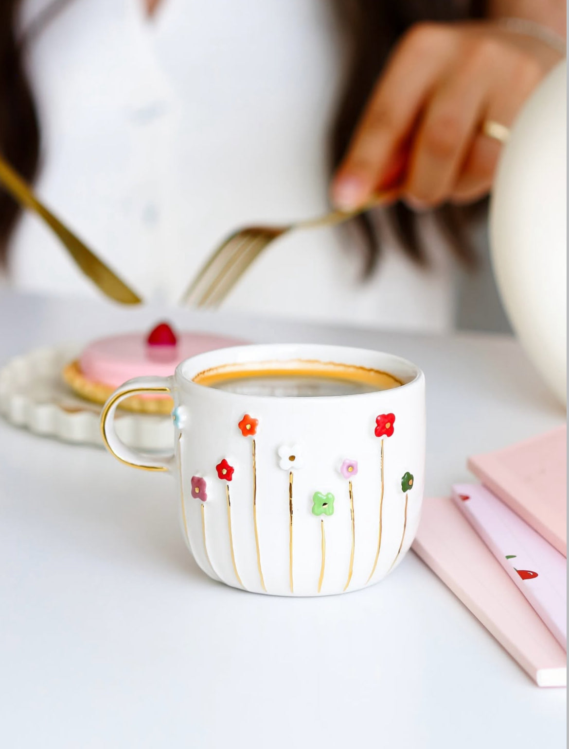 Thin Flower Keramiktasse