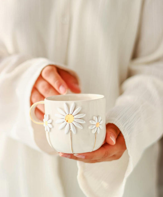 Flower Papatya Keramiktasse