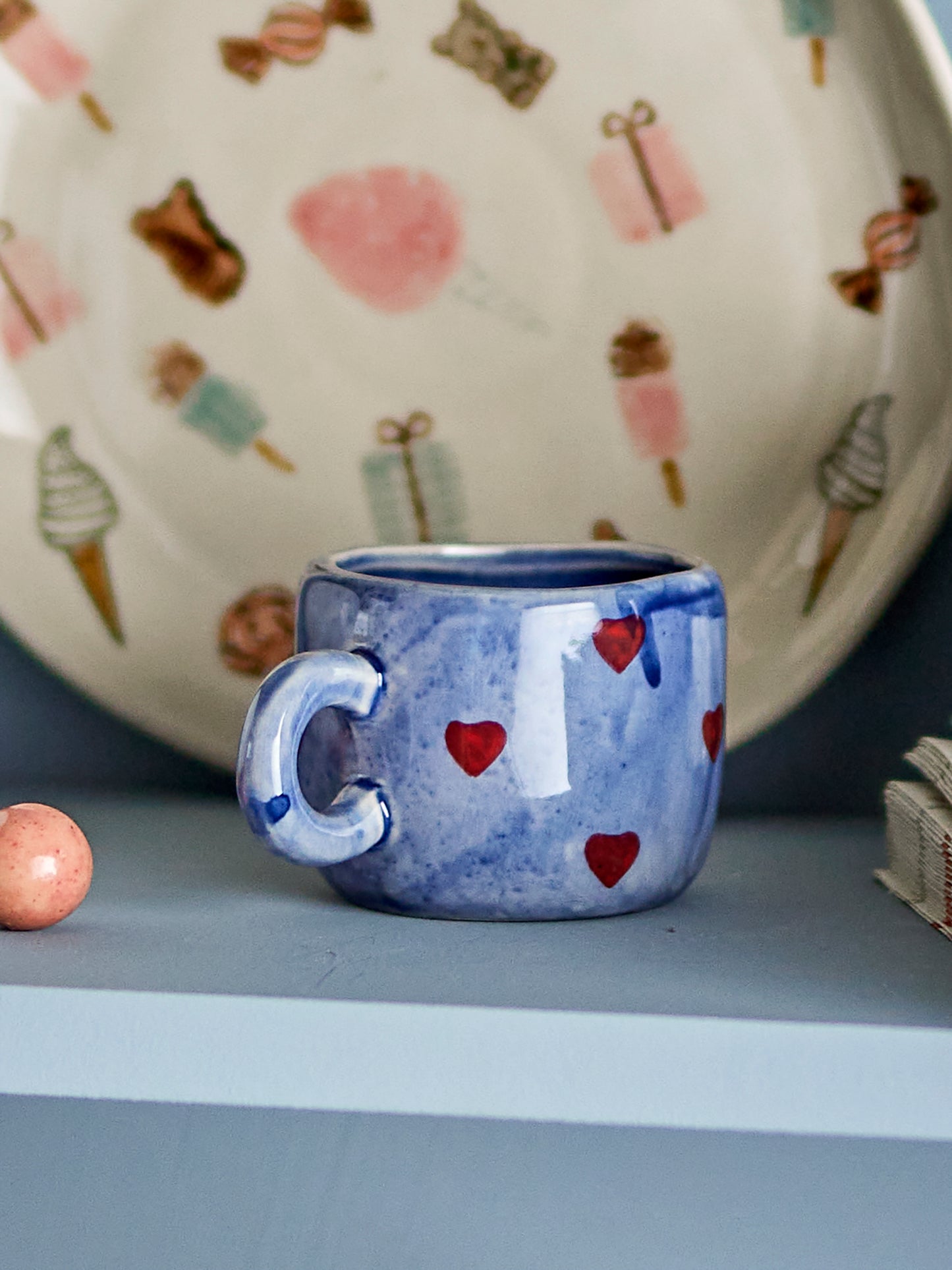 Nini Tasse Steingut Blau