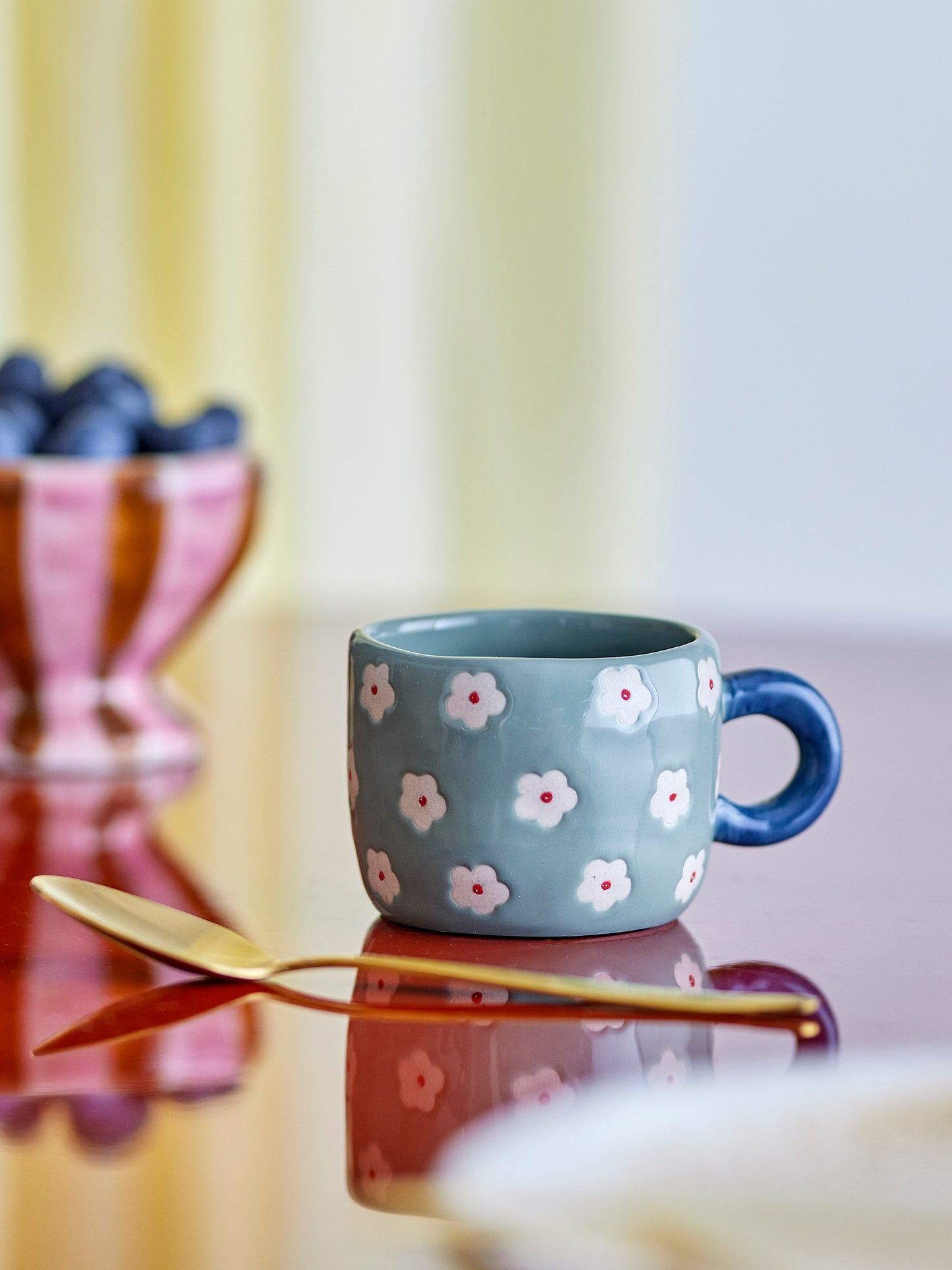 Nini Tasse Steingut Blau