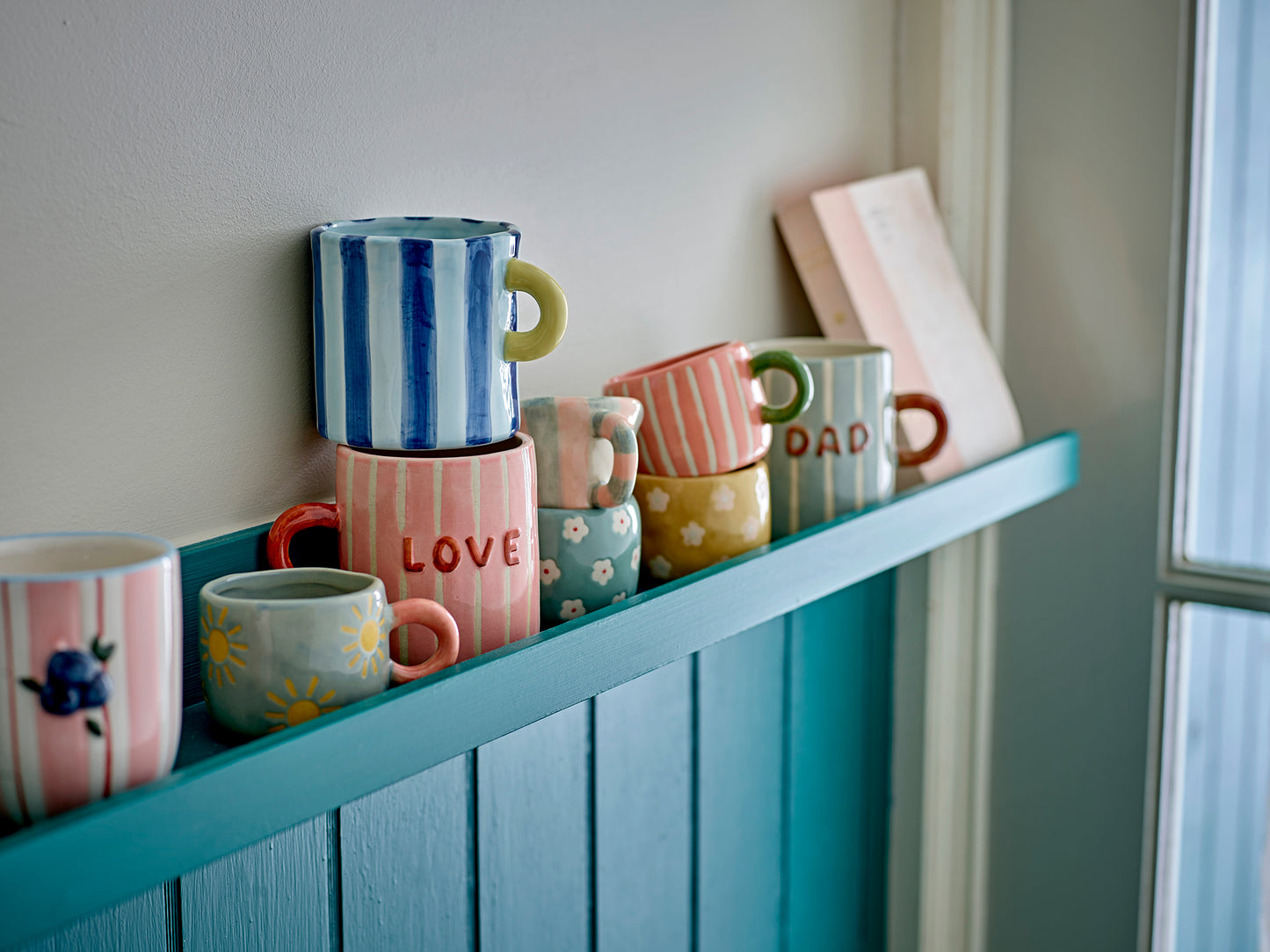 Nini Tasse Steingut Blau