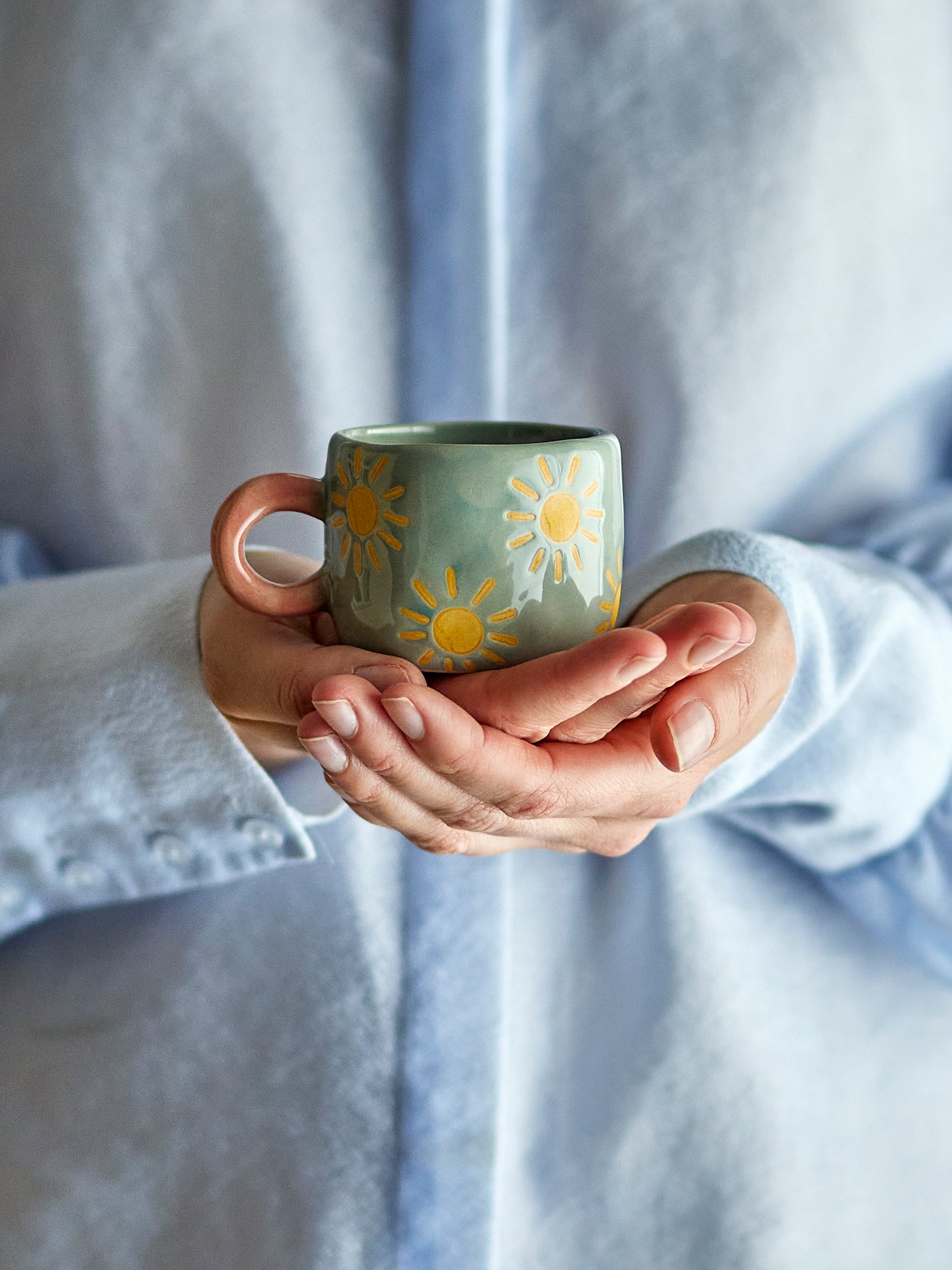 Nini Tasse Steingut Blau