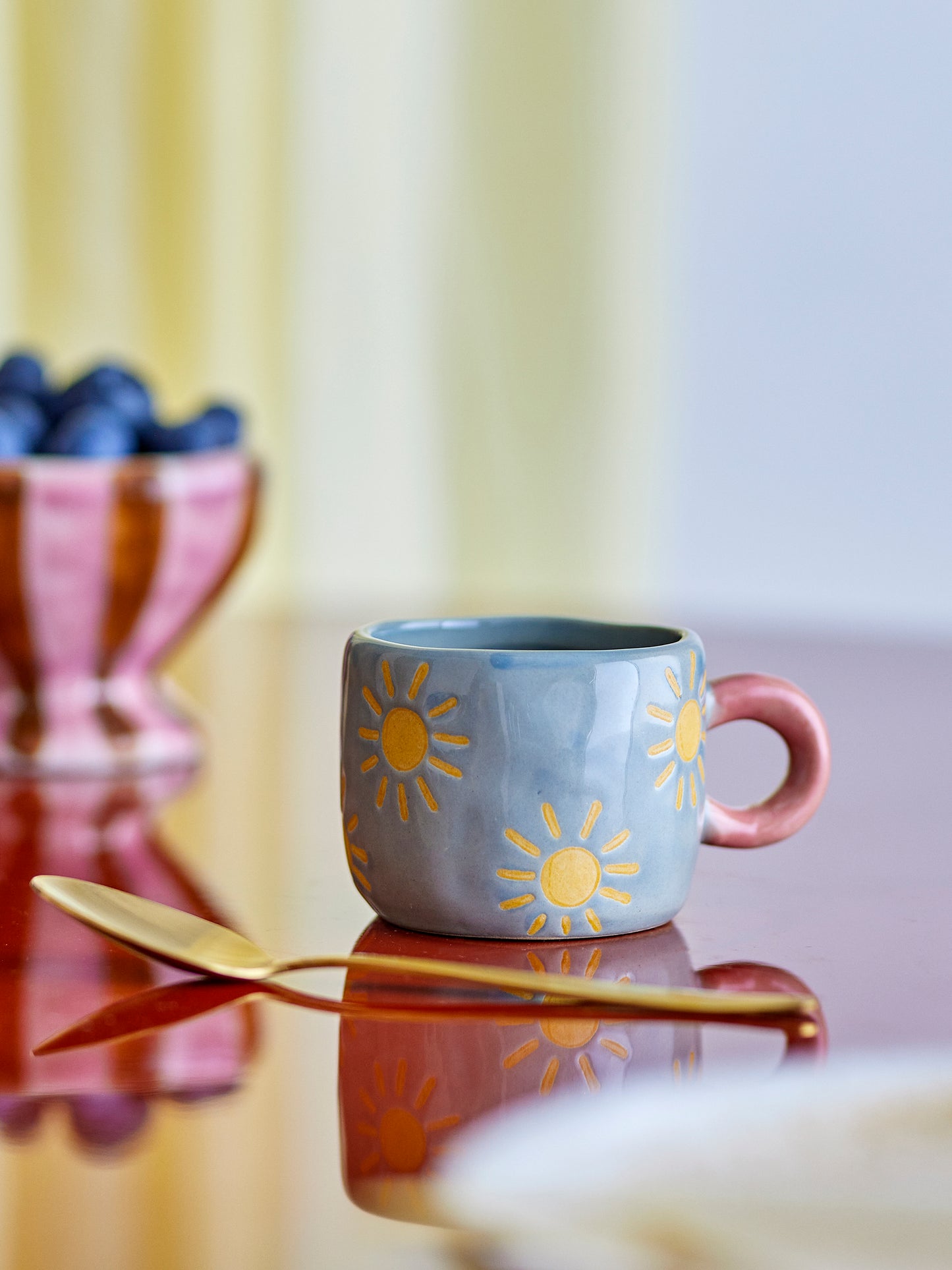 Nini Tasse Steingut Blau