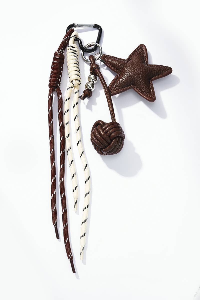 Schlüsselanhänger und Taschenanhänger Stern
